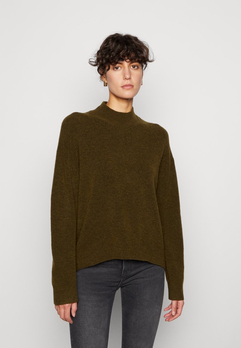 5011202 Khaki Polo Neck Jumper