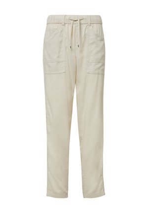 s.Oliver MIT ELASTIKBUND - Trousers - natur