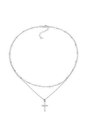 LAYER CROSS - Collier - silberfarben