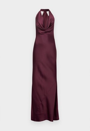 HALTER DRAPE BIAS GOWN - Ballkleid - plum