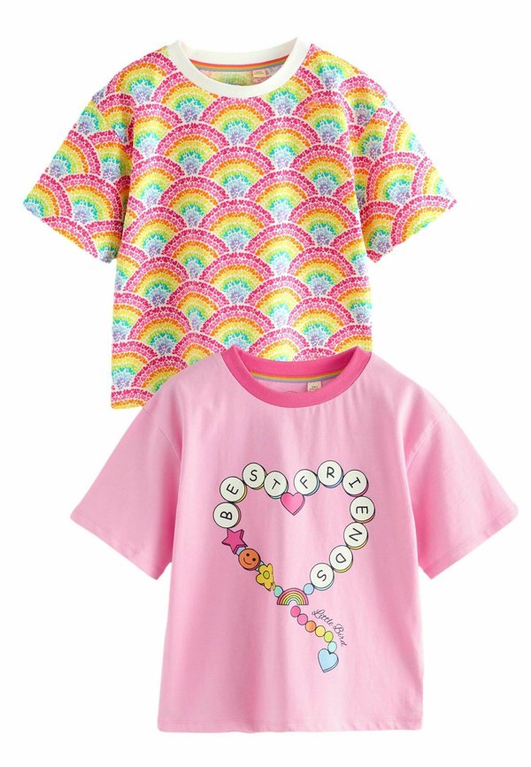 REGULAR FIT - OVERSIZED SHORT SLEEVE 2 PACK  - T-Shirt print