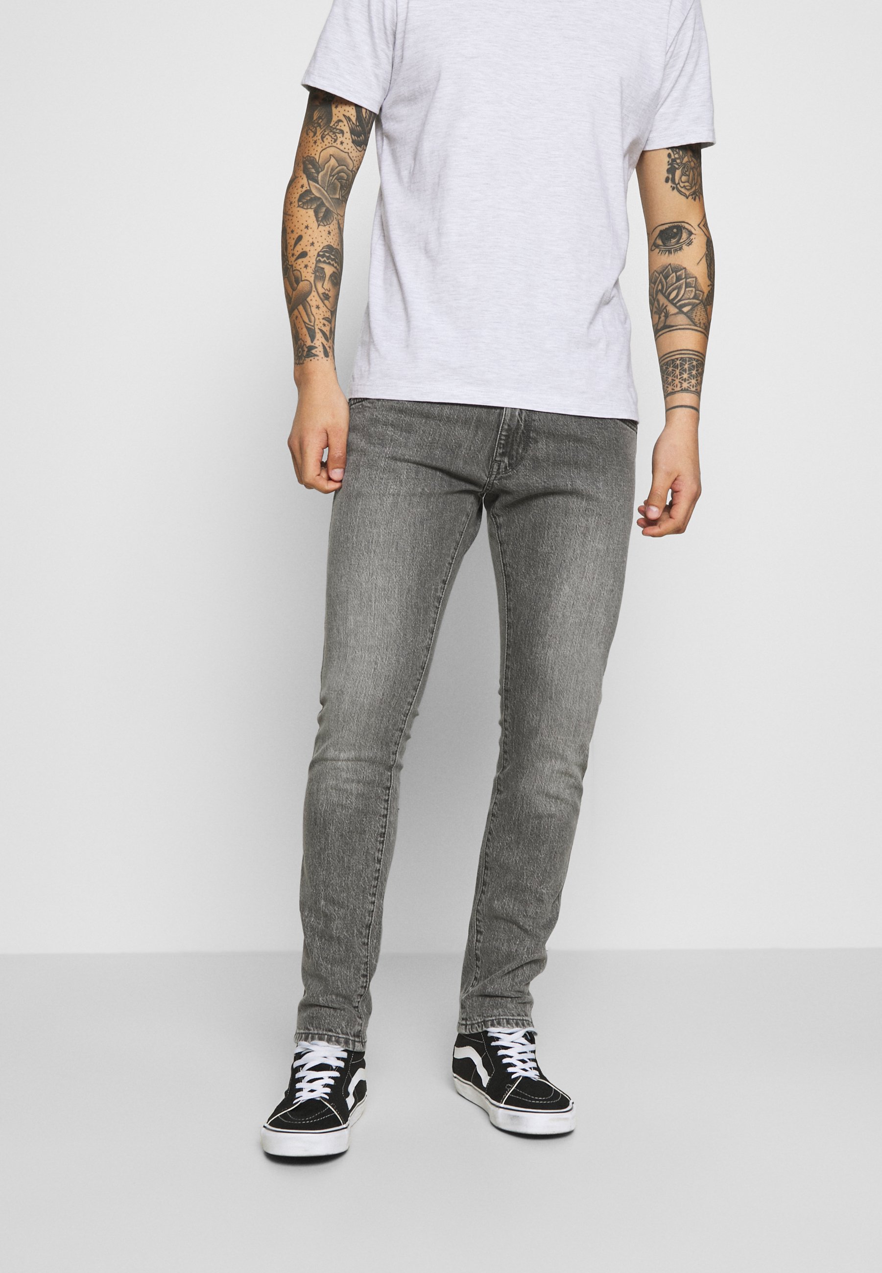 Wrangler BRYSON - Jeans a sigaretta - blackopedia/grigio denim - Zalando.it