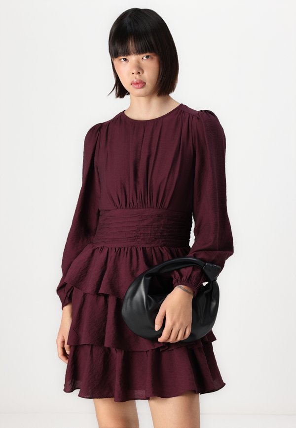 VMLISE O NECK SHORT DRESS - Day dress - winetasting4