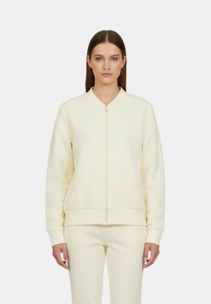 Felpa con zip - avorio