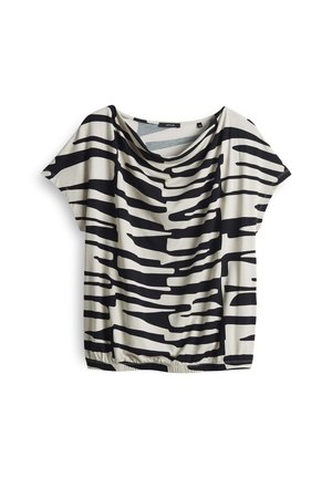 OPUS, O-SHAPE PRINT - T-shirt print - black