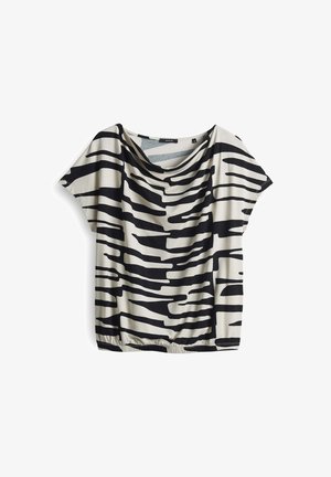 OPUS, O-SHAPE PRINT - T-shirt print - black