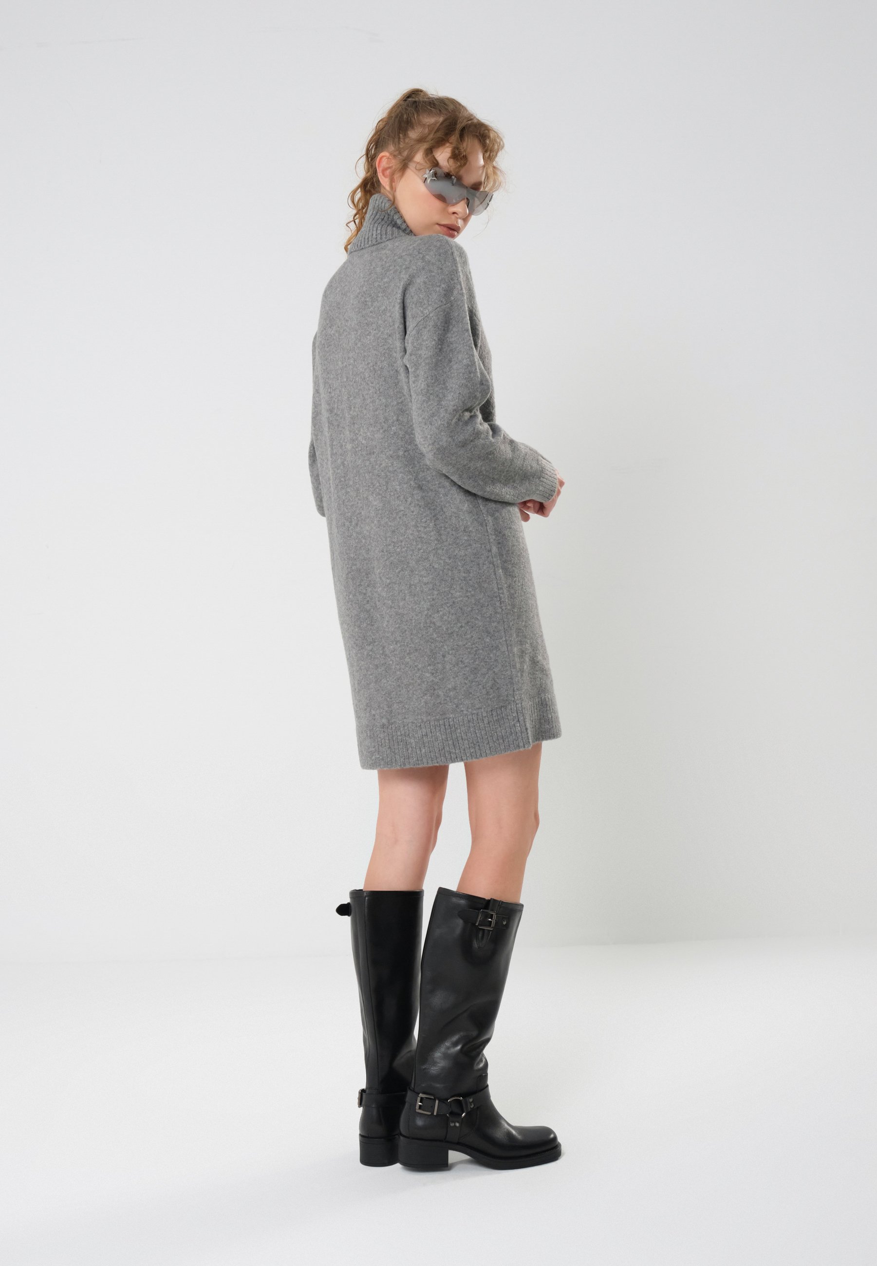 Even&Odd Jumper dress - mottled light grey - Zalando.co.uk