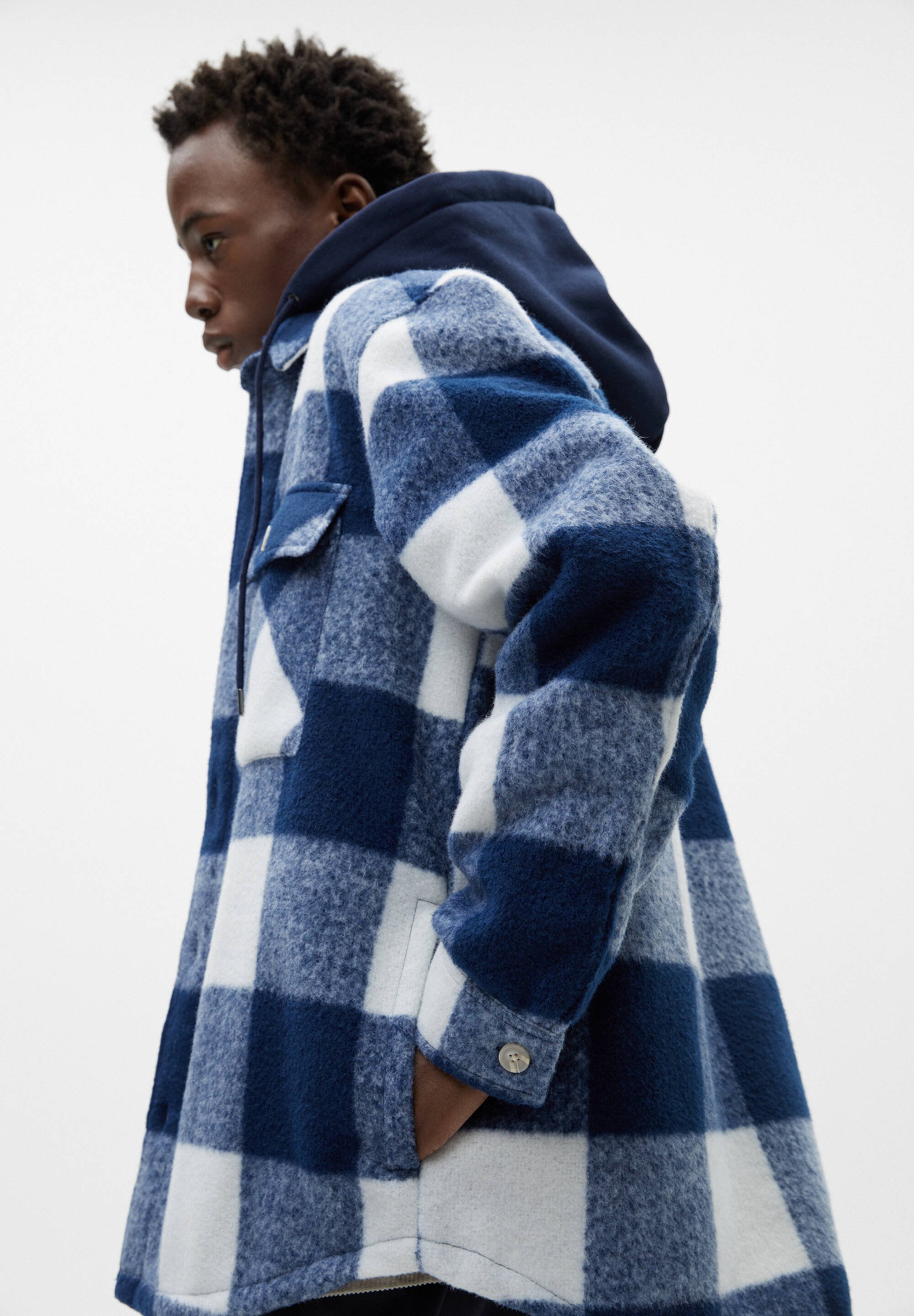 DETACHABLE HOOD - Light jacket - blue 