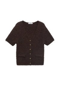 SHORT-SLEEVED - Vesta na kopčanje - brown