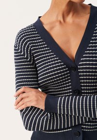 Part Two FLICKAPW - Kardigan - dark navy stripe