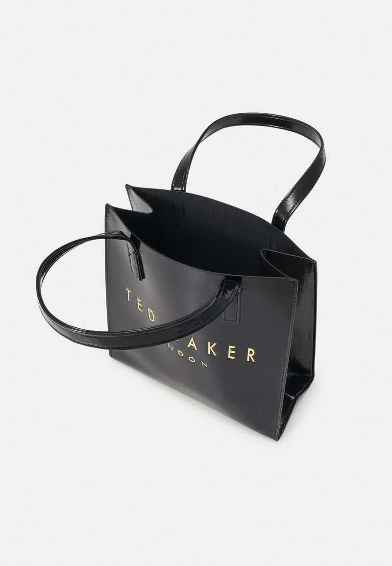 Sac à Bandoulière Ted Baker Pour Homme - Similicuir Noir Grainé - Logo En Relief - Bandoulière Amovible