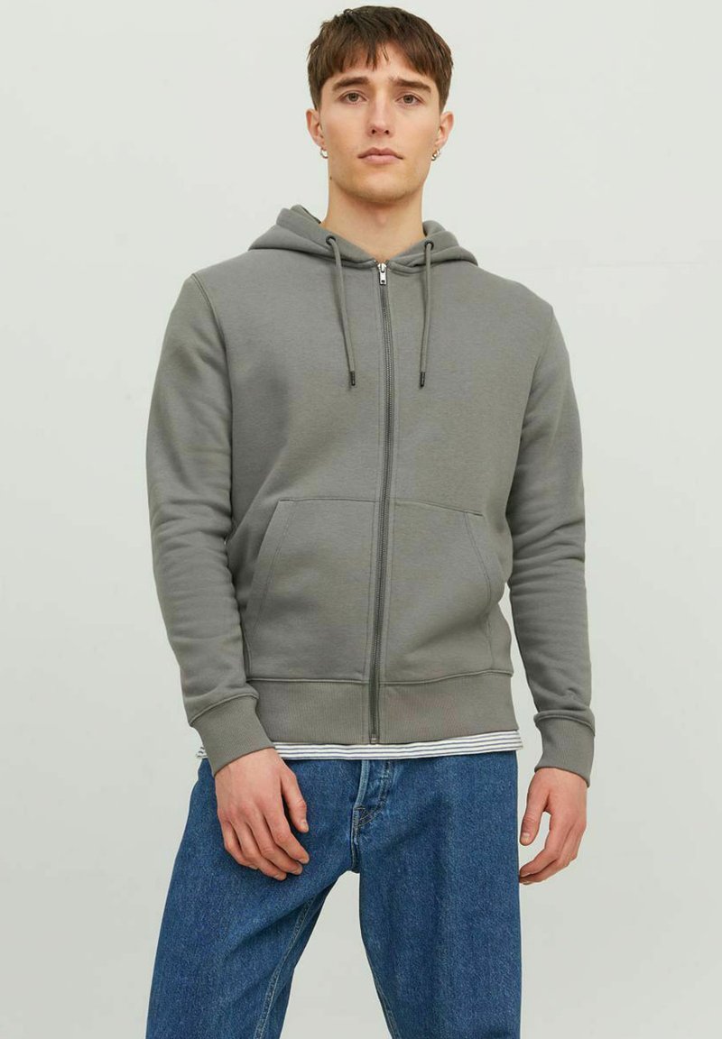 Jack & Jones JJESTAR BASIC HOOD - Sweatjakke - sedona sage