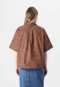 Marimekko STANDARDI PIIRTO UNIKKO  - Button-down blouse - dark brown\black