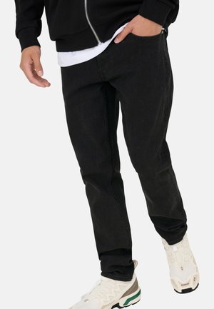 ONSLOOM SLIM 5748 EY BOX JEANS MU - Vaqueros slim fit - black denim