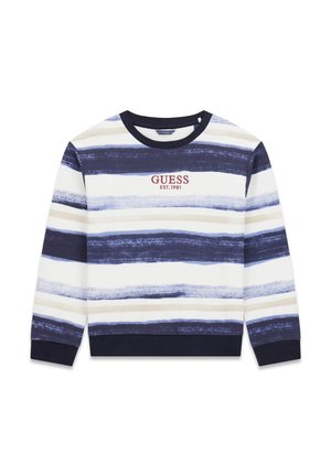 GESTREIFTES MIT PRINT - Sweatshirt - mehrfarbig/grundton blau