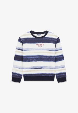 GESTREIFTES MIT PRINT - Športni pulover - mehrfarbig/grundton blau