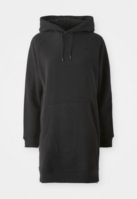 RELAXED HOODIE DRESS - Day dress - black