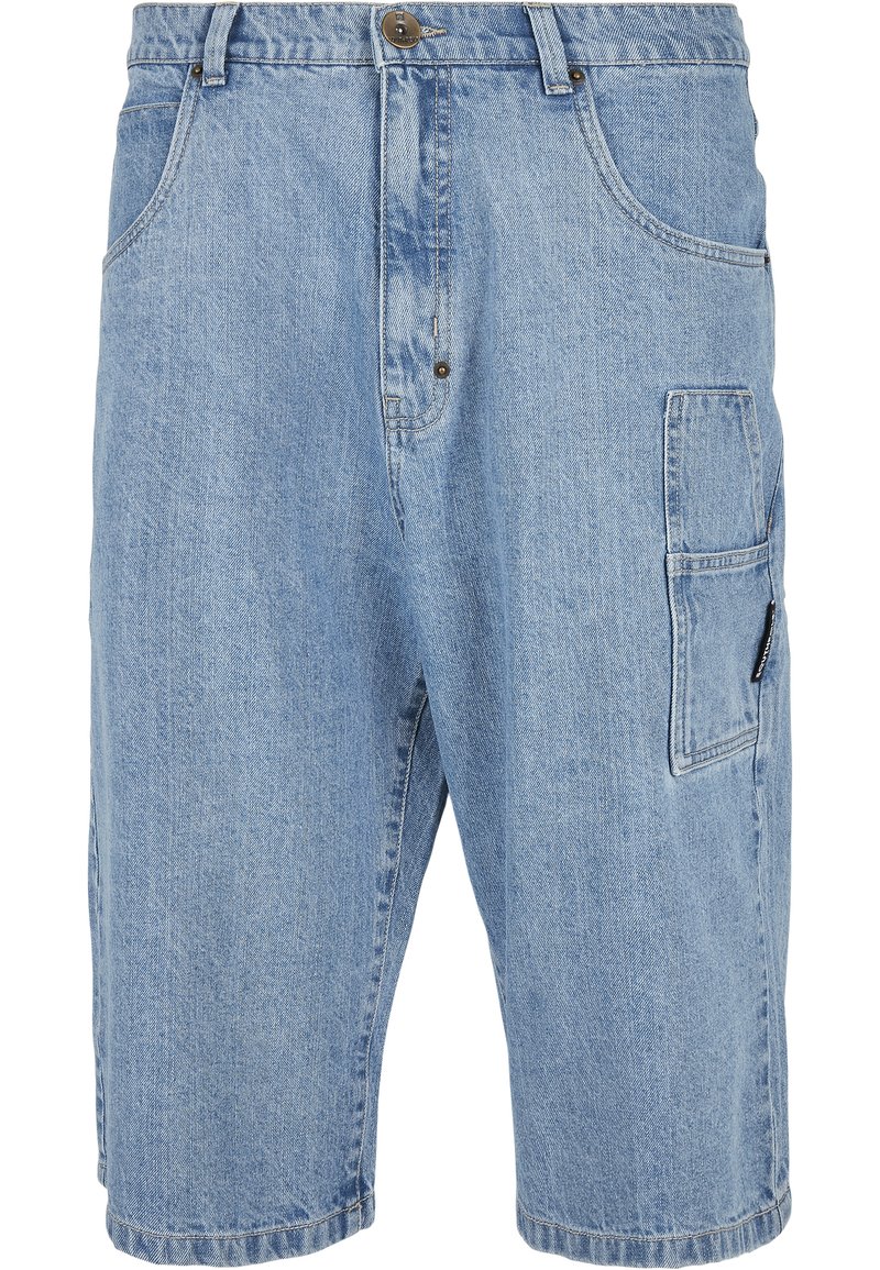 Herren Chino Shorts | Southpole TAPE Jeans Shorts mid blue/blau - CU37637 Herren Chino Shorts | Southpole TAPE Jeans Shorts mid blue/blau - CU37637