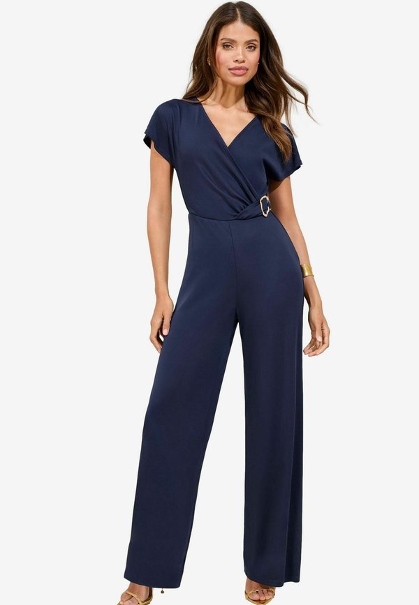 REGULAR FIT - V-NECK BUCKLE WRAP - Jumpsuit