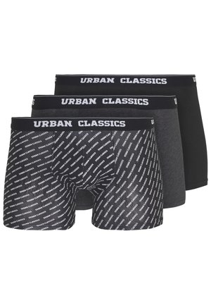 Urban Classics SHORTS 3 PACK - Boxeri - black / charcoal