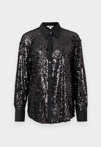 ONLCARIN LOOSE SEQUINS SHIRTS - Πουκαμίσα με κουμπιά - black