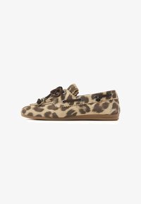 Geselecteerd, beige/brown leopard print