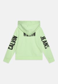 Calvin Klein Jeans PIXEL LOGO RELAXED HOODIE - Felpa con cappuccio - exotic mint