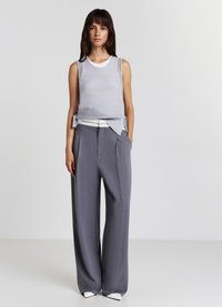 Calliope CON PINCES - Stoffhose - grigio melange