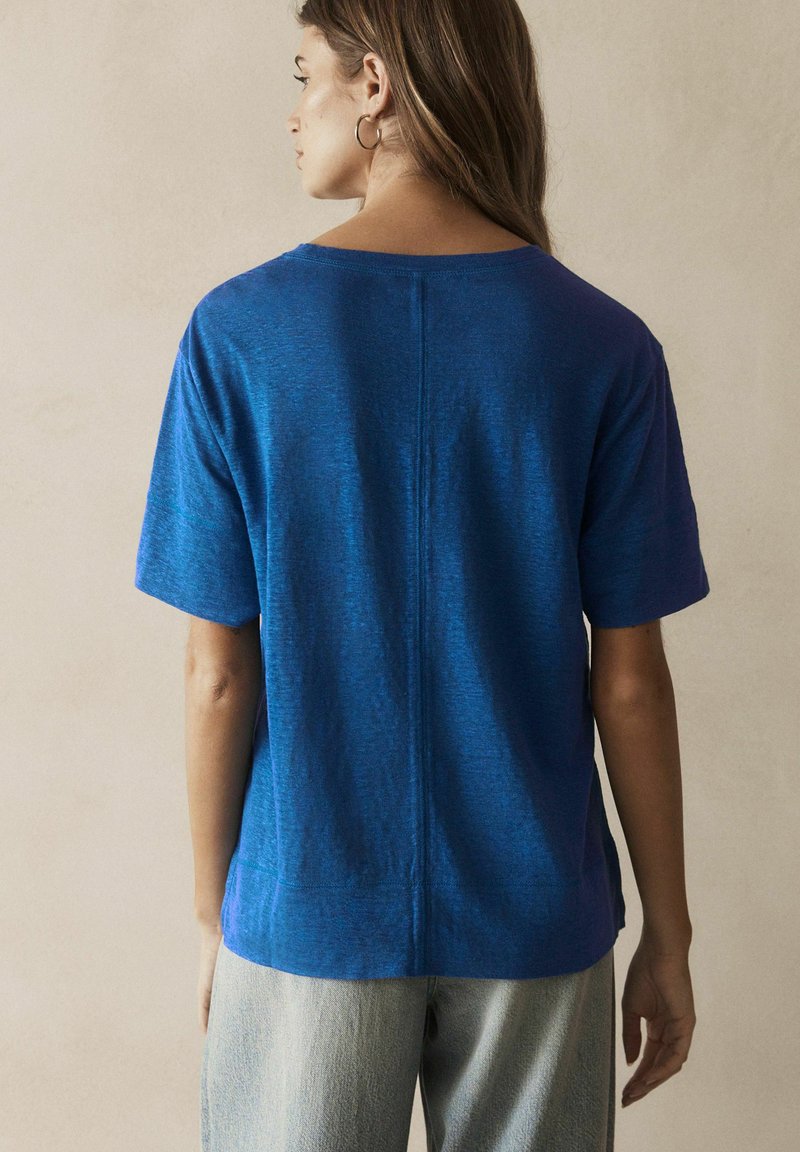 Next CREW NECK SHORT SLEEVE - Základné tričko - blue