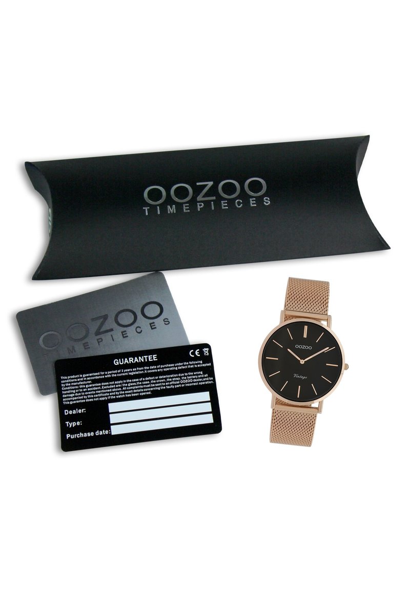 Damen Analoguhren | OOZOO Uhr schwarz roségold/schwarz - KS84203 Damen Analoguhren | OOZOO Uhr schwarz roségold/schwarz - KS84203