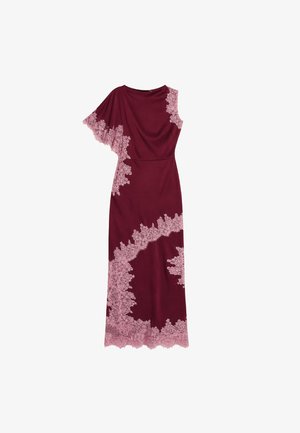 Never Fully Dressed, BURGUNDY AND PINK - Robe longue - red