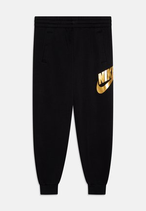 CLUB UNISEX - Tracksuit bottoms - black/metallic gold