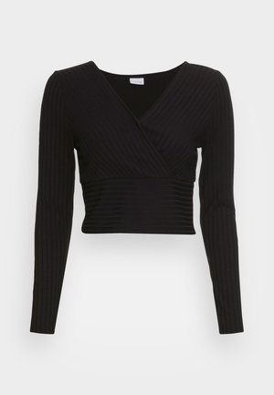 LASCANA, Langarmshirt - schwarz
