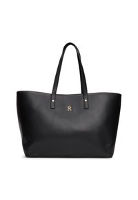 Tommy Hilfiger CHIC TOTE - Geantă de pânză - black