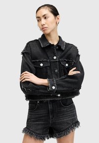 AllSaints HAILEY - Shorts vaqueros - washed black