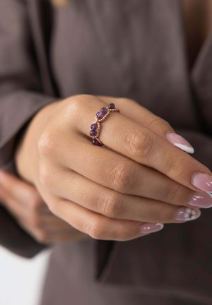 PURELEI, PURELEI RING PURPLE DUSK - Ring - rosegold