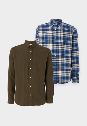 JPRBLUNORRIS 2 PACK - Camisa - peat/night sky