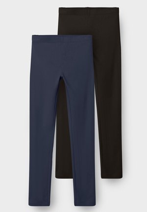 NKFVIVIAN 2 PACK  - Leggings - Trousers - dark blue/black