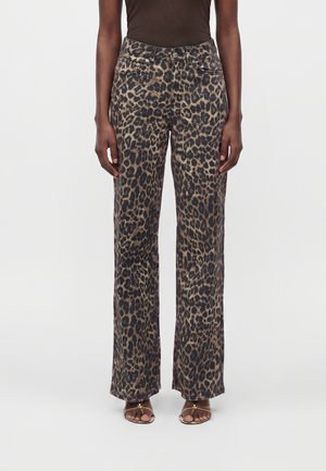JJXX, JXZOE SARAH WIDE PANTS - Nadrágok - black/brown