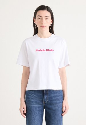 LOGO TEE - Print T-shirt - brilliant white