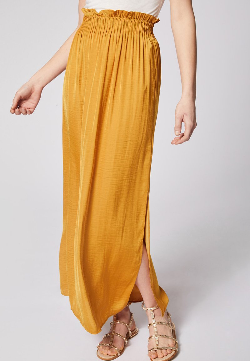 Morgan Jupe plissée - mustard yellow