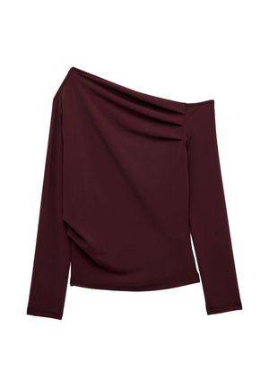 Koton, ONE SHOULDER T-SHIRT. - Camiseta de manga larga - brown