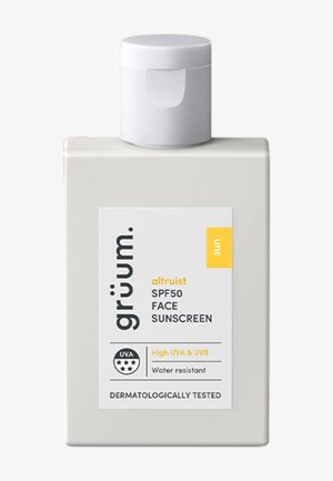 grüum SPF50 FACE SUNSCREEN - Crema solare - neon yellow