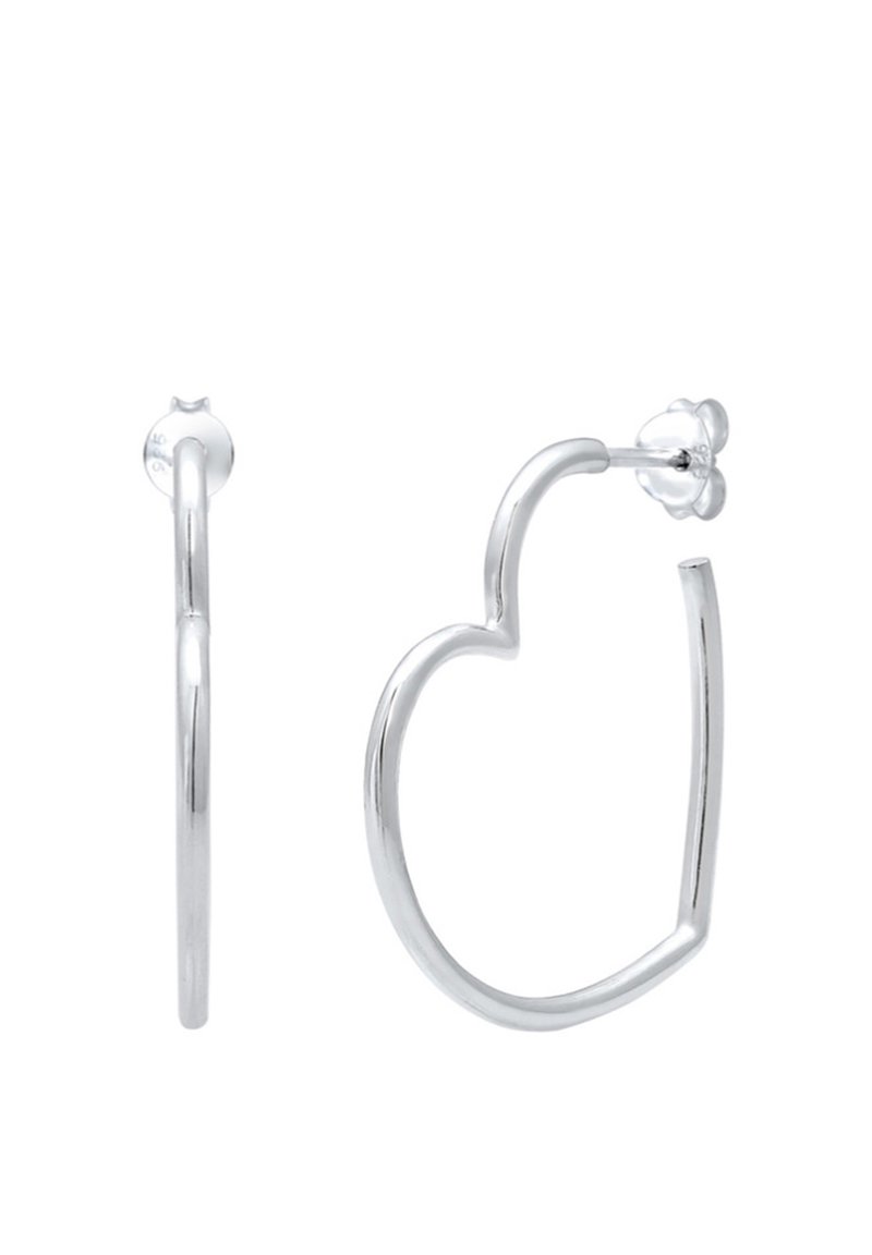 Elli - Orecchini a pendente cuore in argento sterling 925