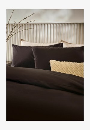 Next, RICH DUVET COVER AND PILLOWCASE SET UNISEX - Linge de lit - chocolate brown