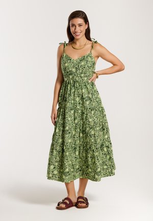 JOSIE - Dnevna haljina - green daisy bouquet