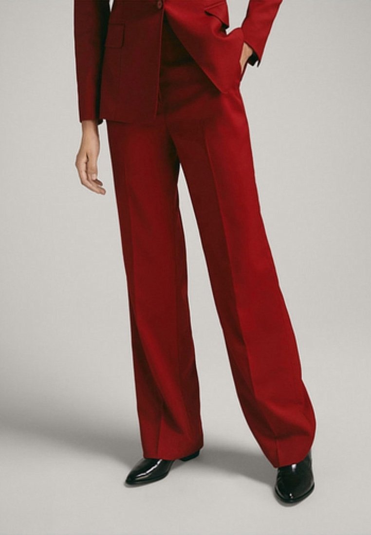 Massimo Dutti Pantalon classique - bordeaux