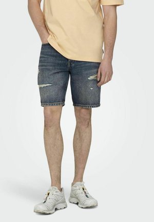 Jeansshort - dark blue denim