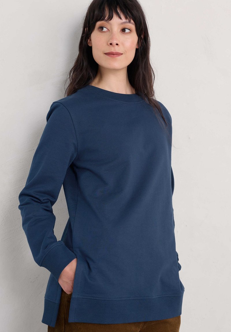 Sweat Bleu Femme Seasalt Cornwall - Taille 12 - Coton 100% - Occasion Parfait état