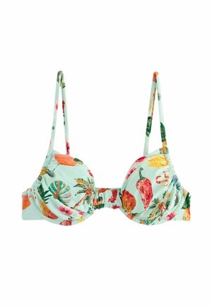 Next REGULAR FIT - NON PADDED UNDERWIRED BIKINI TOP NON PADDED UNDERWIRED . - Bikini-Top - mint green mosaic conversational
